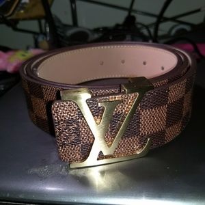 Louis Vuitton Tan Monogram Belt